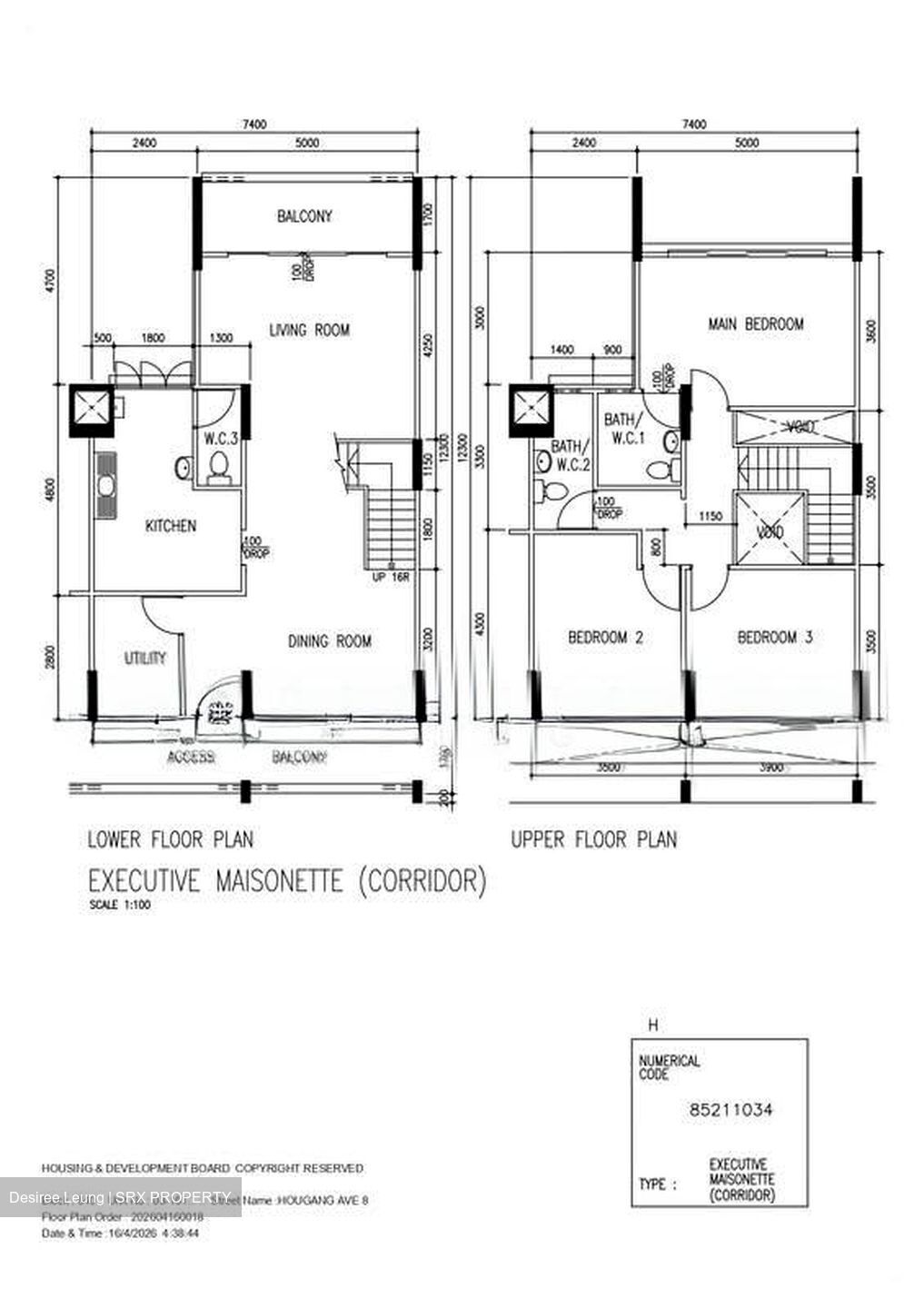 Blk 640 Hougang Avenue 8 (Hougang), HDB Executive #549751301
